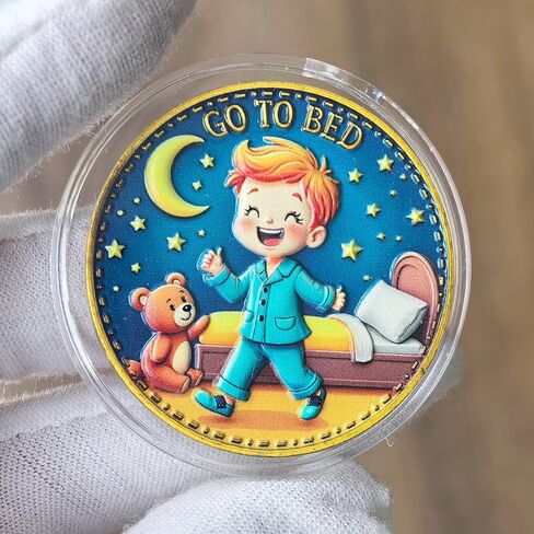 One More Game and Go to Bed Decision Maker Coin - Interactive Token with Protective Case, Family Activity Gift in Saudi Arabia
