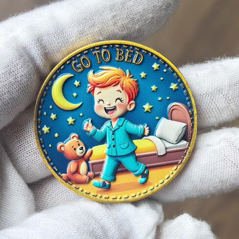 One More Game and Go to Bed Decision Maker Coin - Interactive Token with Protective Case, Family Activity Gift in Saudi Arabia