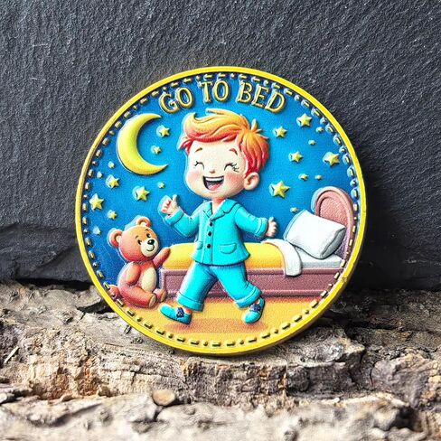 One More Game and Go to Bed Decision Maker Coin - Interactive Token with Protective Case, Family Activity Gift in Saudi Arabia