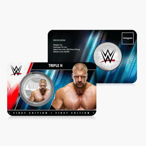 FANTASY CLUB Triple H WWE 32 mm Official Collectible Coin – Tribute to The King of Kings and 14-Time World Champion – Limited Edition for Fans and Collectors in Saudi Arabia