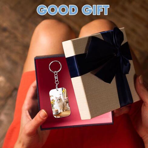 8PCS Sublimation Keychain Blanks, Double Sides DIY Handmade Metal Sublimation Blanks Key Chain, Heat Press Printing Keychains Ideal for DIY Enthusiasts, Birthdays, Holidays and Anniversaries in Kuwait