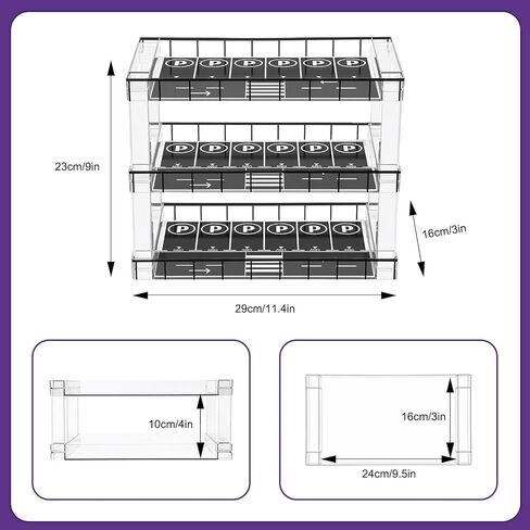 Display Case for Hot Wheels & Matchbox Cars,1/64 Scale Diecast Toy Car Storage,Parking Garage Diorama - Freestanding Storage with 3 Levels 18 Spots in Saudi Arabia
