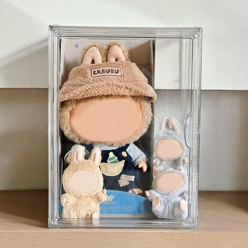 Cube Display Case for Labubu Doll Keychains, Display Stand for Dolls, Storage case for Dolls, Dust and Moisture Proof in Saudi Arabia