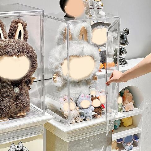 Cube Display Case for Labubu Doll Keychains, Display Stand for Dolls, Storage case for Dolls, Dust and Moisture Proof in Saudi Arabia