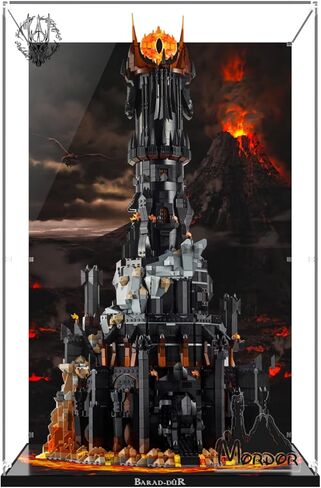 Clear Acrylic Display Case for Lego 10333 The Lord of The Rings: Barad-dûr – Dust-Proof Protective Showcase Box (Lego Set NOT Included) in Kuwait