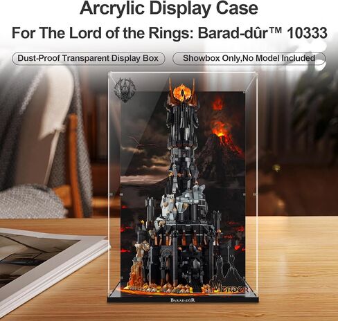 Clear Acrylic Display Case for Lego 10333 The Lord of The Rings: Barad-dûr – Dust-Proof Protective Showcase Box (Lego Set NOT Included) in Kuwait