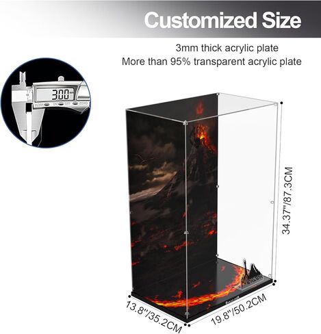 Clear Acrylic Display Case for Lego 10333 The Lord of The Rings: Barad-dûr – Dust-Proof Protective Showcase Box (Lego Set NOT Included) in Kuwait