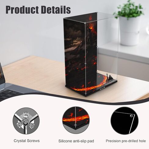 Clear Acrylic Display Case for Lego 10333 The Lord of The Rings: Barad-dûr – Dust-Proof Protective Showcase Box (Lego Set NOT Included) in Kuwait