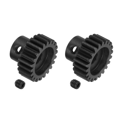 MECCANIXITY 2 Pcs RC 32P Hardened Pinion Gear 5mm Shaft, 22T Motor Gears Carbon Steel for 1/10 RC Model Car Boat Drone in Saudi Arabia