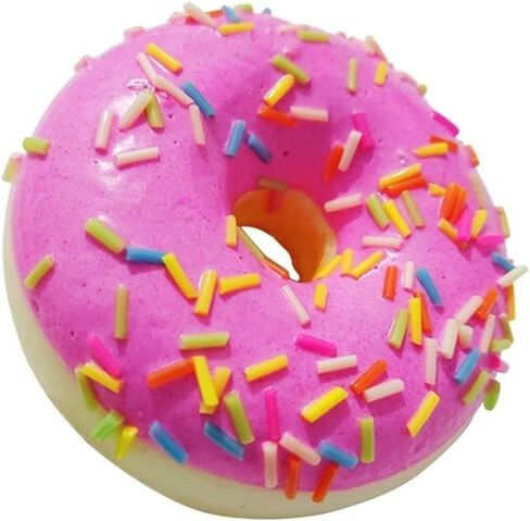 1 Pc Pink Fake Donuts,Stress Relief Donuts Simulation Artificial Doughnuts Dessert Cake Party Favors Decoration Faux Food Props Kitchen in Saudi Arabia