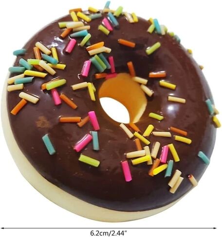 1 Pc Pink Fake Donuts,Stress Relief Donuts Simulation Artificial Doughnuts Dessert Cake Party Favors Decoration Faux Food Props Kitchen in Saudi Arabia