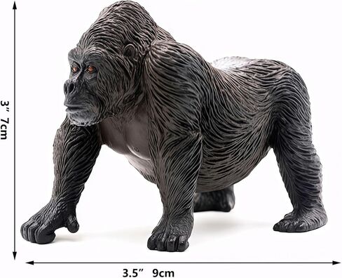 Gemini&Genius Silverback Gorilla Action Figure Toy for Kids in Saudi Arabia