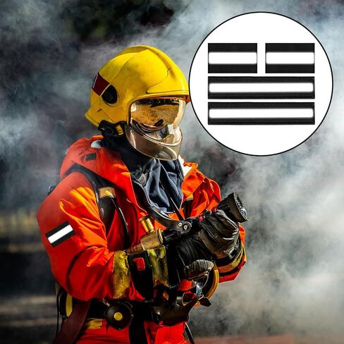 4 قطع من رقع الأمان العاكسة للرياضات الليلية، رقع عاكسة بخطاف وحلقة، ملابس عمل Hi Vis Patch، سترات المطر، المتنزهين، قمصان داخلية للكلاب، شرطة إنقاذ رجال الإطفاء in Kuwait