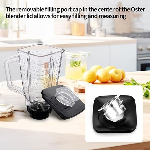 for Oster Replacement Blender Square Lid,Plastic Square Shape Blender Lid Compatible with Oster and Osterizer Blender Cover Accessories in Kuwait