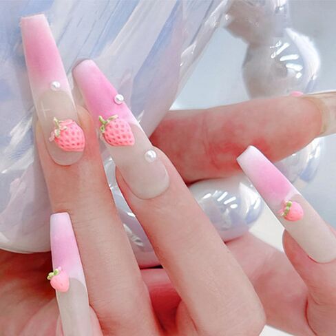 100pcs Cream Strawberry Nail Charms Cute Small Strawberry Charms for Nails Design 3D Strawberries Nail Art Charms Women Manicure Decor Fruit Charm Resin Accessories Flatback Rhinestones for Crafts in Saudi Arabia