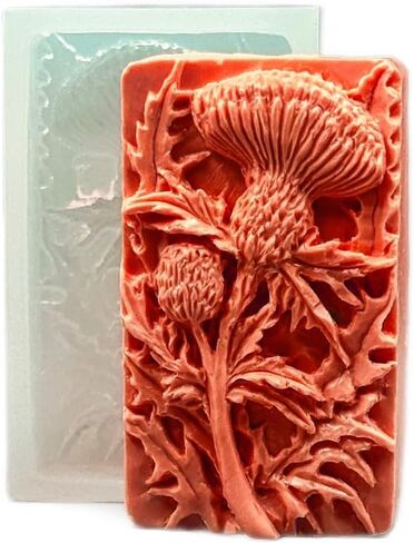 Thistle Silicone Mold for SOAP Making Wax Resin Plaster Candle Wax Flower ARTCRAFTMOLDS in Saudi Arabia