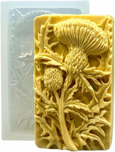 Thistle Silicone Mold for SOAP Making Wax Resin Plaster Candle Wax Flower ARTCRAFTMOLDS in Saudi Arabia