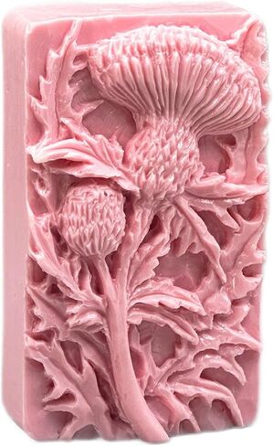 Thistle Silicone Mold for SOAP Making Wax Resin Plaster Candle Wax Flower ARTCRAFTMOLDS in Saudi Arabia