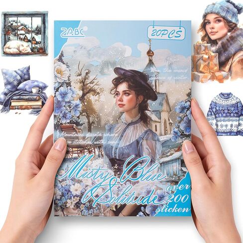 ملصقات زنبركية لليوميات، 200 قطعة من كتاب ملصقات المجلات غير المرغوب فيها بحجم كبير، مستلزمات سجل القصاصات من مواد الحيوانات الأليفة للبالغين، مصنوعات فنية زخرفية خضراء in Kuwait