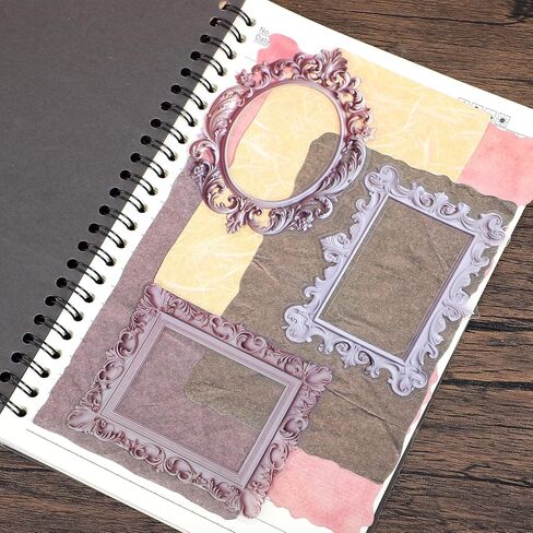 ملصقات تزيين بإطار عتيق، 40 قطعة من ملصقات الإطار ذاتية اللصق، إطارات الصور، لوازم سجل القصاصات للمجلات، ألبومات الزفاف، الحرف اليدوية اليدوية in Kuwait