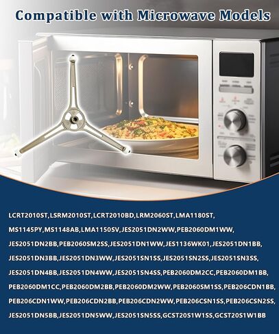 WB06X10633 Microwave Rotating Ring Turntable Tray Support Replacement Fits for GE LG Microwave LCRT2010ST,Replaces 1166452,AP3883054,PS1021750,EAP1021750 in Kuwait