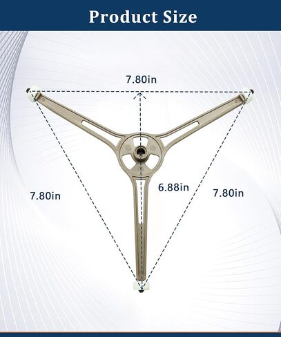 WB06X10633 Microwave Rotating Ring Turntable Tray Support Replacement Fits for GE LG Microwave LCRT2010ST,Replaces 1166452,AP3883054,PS1021750,EAP1021750 in Kuwait