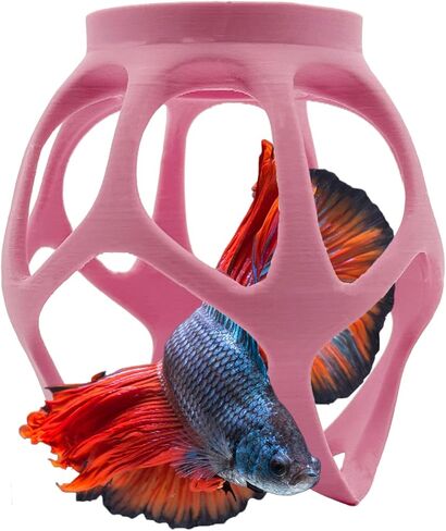 Betta Nest Floating Swim Through Toy for Betta Fish, Exercise and Enrichment Hideout, Aquarium Tank Decor Accessory (Mint Green, Classic) in Saudi Arabia