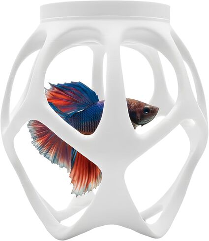 Betta Nest Floating Swim Through Toy for Betta Fish, Exercise and Enrichment Hideout, Aquarium Tank Decor Accessory (Mint Green, Classic) in Saudi Arabia