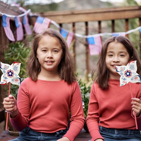 110pcs Summer Activities for Kids – DIY Paper Pinwheels Crafts, Blanks White Windmill Kits Bulk for 4th of July, Classroom Party, Back to School, Easter, Spring Art Projects in Saudi Arabia