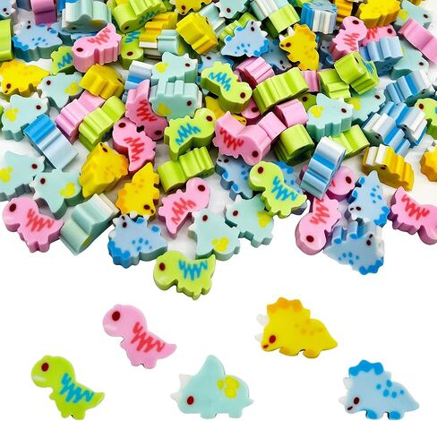 150 Pieces Mini Erasers Assortment Novelty Pencil Erasers Bulk for Rewards Prizes Gift (Dinosaur) in Saudi Arabia