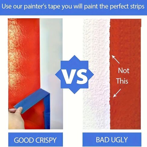 3 Rolls of Blue Masking Tape - Multi-Surface Painter's Tape for Painting & Decorating, Durable & Easy to Remove, Decorating Supplies | Decorative Tape | Smooth Texture in Saudi Arabia