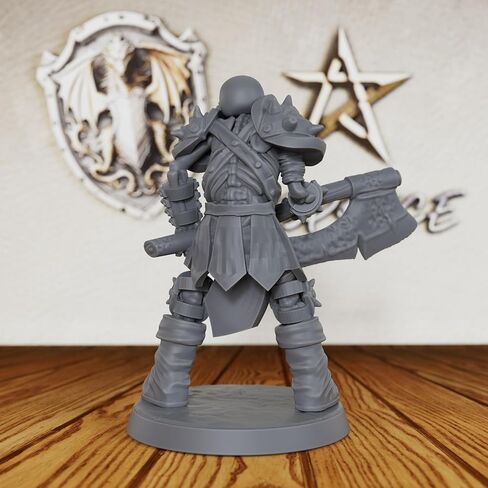 Fantasy Unpainted Tabletop Miniatures for TTRPG - 28mm Scale Undead Bone Soldier Minis Figurine for Dungeon Masters & Miniature Game, RPG Accessory Figure - 3.8cm Skeleton Warrior (AS495) in Saudi Arabia