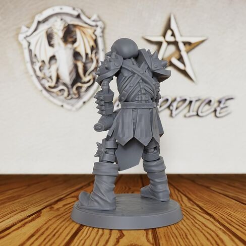 Fantasy Unpainted Tabletop Miniatures for TTRPG - 28mm Scale Undead Bone Soldier Minis Figurine for Dungeon Masters & Miniature Game, RPG Accessory Figure - 3.8cm Skeleton Warrior (AS495) in Saudi Arabia