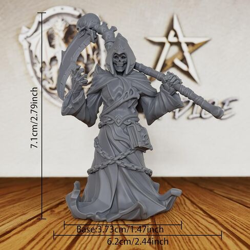 32mm Soul Reaper Miniature for DND Miniatures & Tabletop RPG Game, Unpainted Fantasy Model for TTRPG & RPG Gift-AS196 in Saudi Arabia