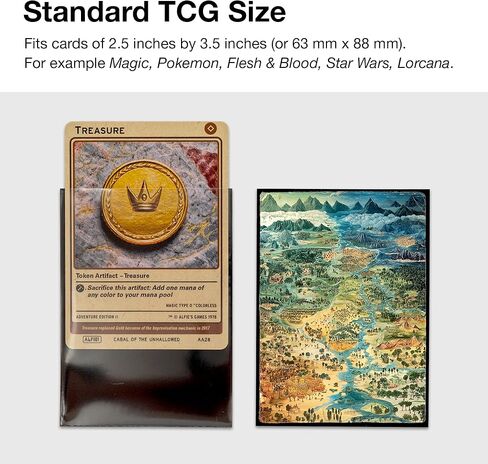 MTG Card Sleeves 105CT | Old School Style | The Dungeon | Matte Finish + Clear Front | 66x92mm - Standard Magic Size in Kuwait