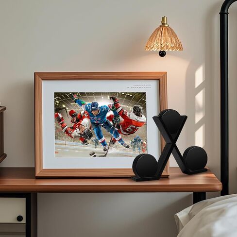OLYCRAFT Wooden Hockey Puck Display Case Wooden Holder for 3 Pucks Black Hockey Pucks Display Holder Stand Case Base for Sports Players Team Present Living Room Storage Decoration Accessories in Saudi Arabia