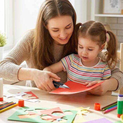 6 قطع من مقص قطع الخيوط، قصاصات خياطة من الفولاذ المقاوم للصدأ مع أغطية واقية، مقص حرفي محمول لقص الخيوط لمستلزمات الحياكة والتطريز (أبيض، وردي، أسود) in Kuwait