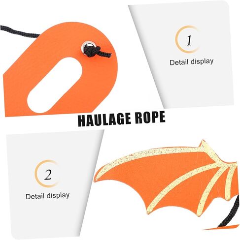 Happyyami 5Pcs Adjustable Bearded Dragon Harness Leash with Wings Reptile Gecko Harness for Comfortable Outdoor Walking and Training in Saudi Arabia