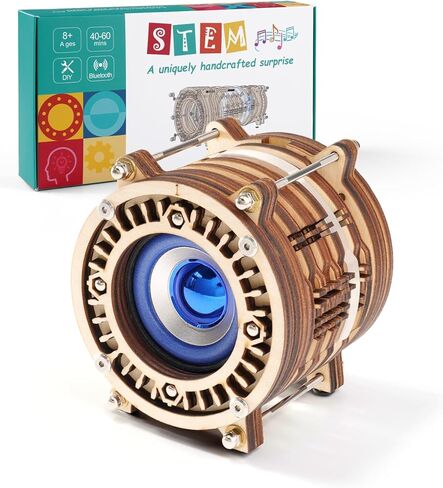 STEM DIY Bluetooth Speaker Kit - STEM Engineering Toys for Kids Ages 8-16. Build Your Own Portable Speaker with Rechargeable Battery. Educational Birthday Gift for Teens, Boys & Girls. in Saudi Arabia
