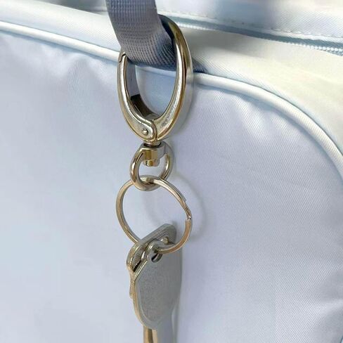 20 Pieces Swivel Key Ring Including 10 Pieces Swivel Snap Hook and 10 Pieces Key Rings for Keychain DIY Jewelry Making Findings - Silver in Saudi Arabia