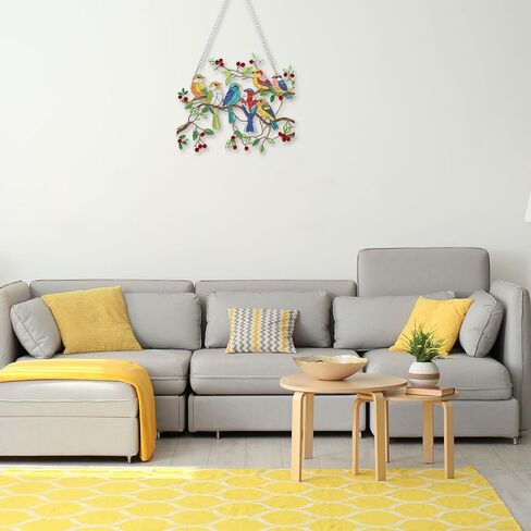CEOVR Spring Birds شنقا الفن الماسي للبالغين، الطيور على فرع الماس اللوحة قلادة DIY جوهرة الفن الجدار شنقا زخرفة، الاكريليك ديكور حديقة المنزل مع سلسلة، مجموعة مربع 9.63 * 8.17 بوصة in Saudi Arabia