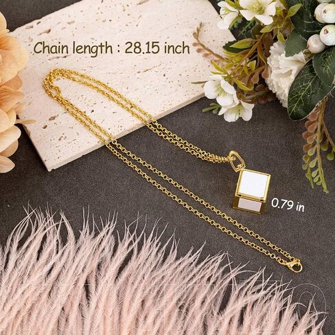 KINCHYGO, 4 Pack Sublimation Six Sided Blank Necklace with Chain for DIY Jewelry Making Souvenirs Gifts in Kuwait