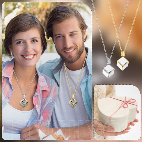 KINCHYGO, 4 Pack Sublimation Six Sided Blank Necklace with Chain for DIY Jewelry Making Souvenirs Gifts in Kuwait