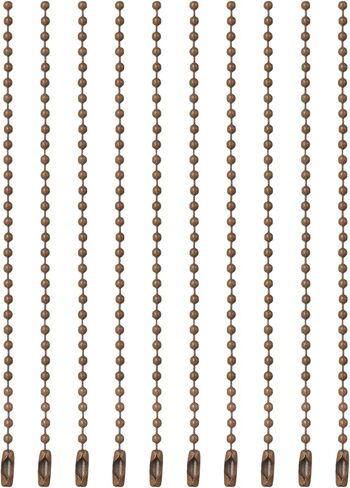PATIKIL Ball Beads Chains, (3.9 Inch, Forest Green) (120 Pcs), Metal Dog Tag Chain Keychain Rings Beaded Extension Links Necklace Keychains, Suit for - Jewelry Making/Hanging Decoration in Saudi Arabia