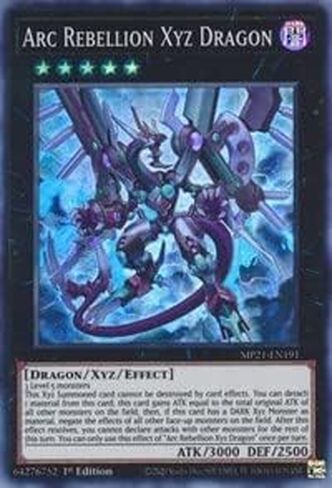 Arc Rebellion Xyz Dragon - MP21-EN191 - نادر جدًا - الإصدار الأول in Kuwait