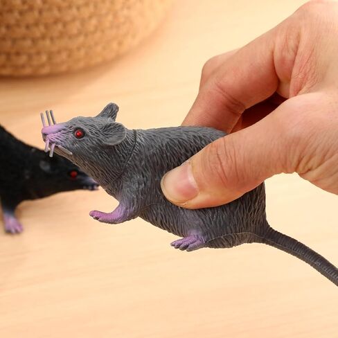 Lifelike Fake Mouse Realistic Mice, Spooky Rat, Halloween Prank, Rubber Rat with Long Tail, Creepy April Fool's Day Decorations in Saudi Arabia