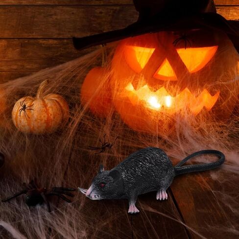 Lifelike Fake Mouse Realistic Mice, Spooky Rat, Halloween Prank, Rubber Rat with Long Tail, Creepy April Fool's Day Decorations in Saudi Arabia