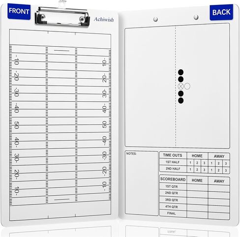 Basketball Clipboard for Coaches, Premium Durable Dry Erase Basketball White Board, Simplicity Sharpens Focus, Tactical Basketball Coaching Clip Boards, Sporting Goods Clipboards, Achiwish in Saudi Arabia