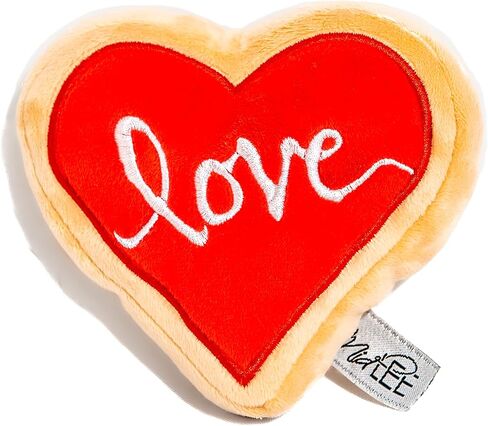 Midlee Red Heart Love Sugar Cookie Valentine's Dog Toy (Small) in Saudi Arabia