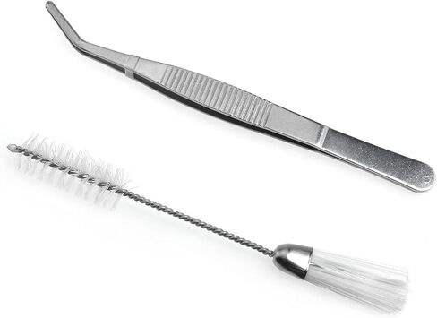 4PCS Cleaning Sewing Machine Tool Lint Brush, Tweezer, Screwdrivers Sewing Machine, Overlock and Serger Service Kit in Kuwait